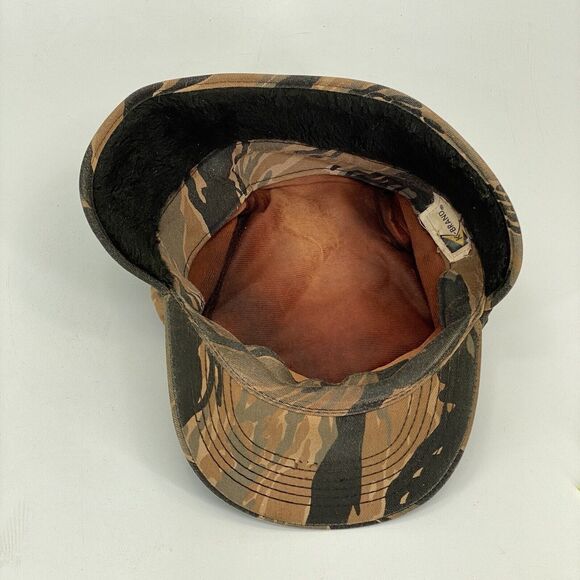 Vintage K-Brand Tiger Stripe Camouflage Hat Neck Flap Size L-XL (H2) - Picture 7 of 9
